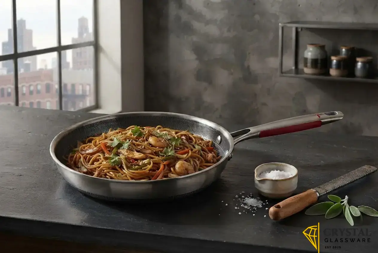 Imported single Laser Coated HoneyComb Frying Pan